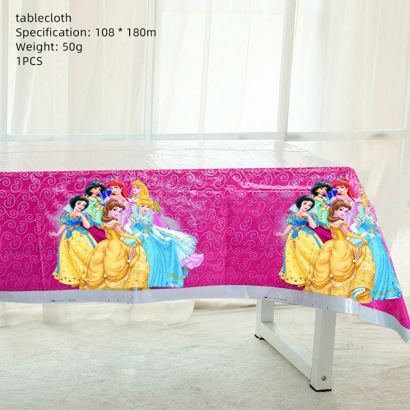 Princess Snow White Bella Jasmine Party Supplies Girl Birthday Banner Tableware