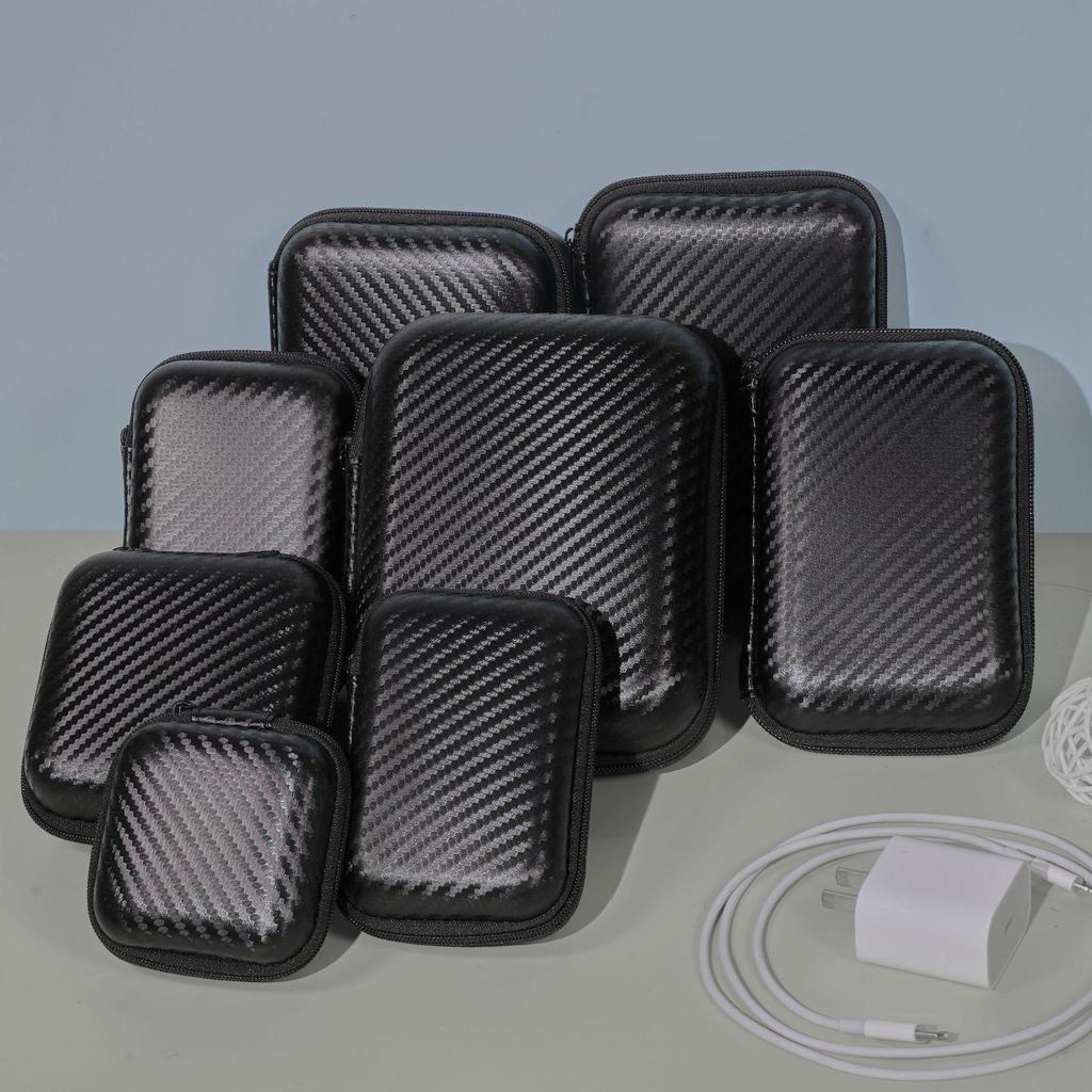 EVA Waterproof Bluetooth Headset & Charger Storage Bag - Portable, Drop-proof, for Mobile Devices & Hard Drives