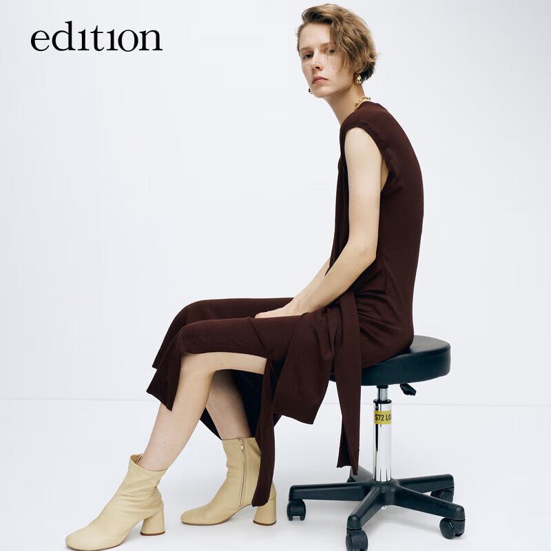 

Edition Women s Sleeveless Wool Blend Knit Slit Long Dress M (165)