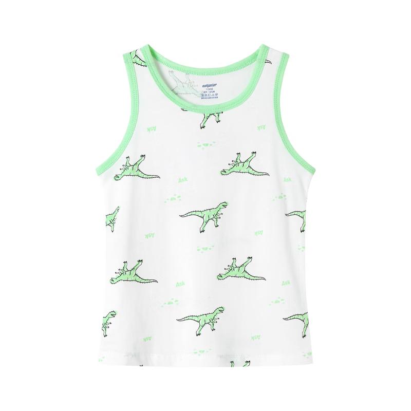 ASK JUNIOR Boys  7A Antibacterial Cotton Tank Top (2-Pack) 150