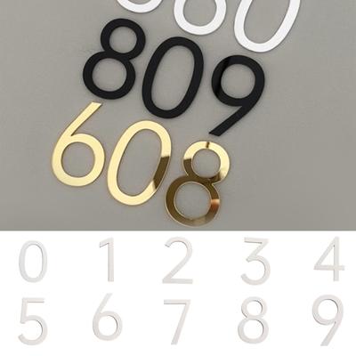 Acrylic Three Dimensional Digital Creative  Number Plate Acrylic Digital Door Plate