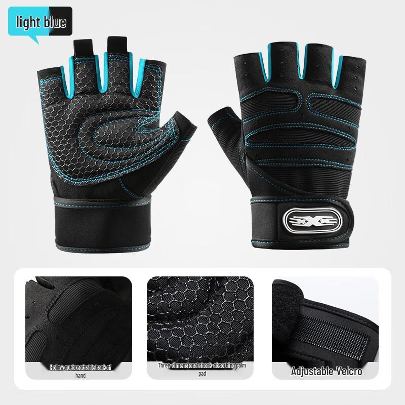 Fitness Half-Finger Sports Gloves with Wrist Support