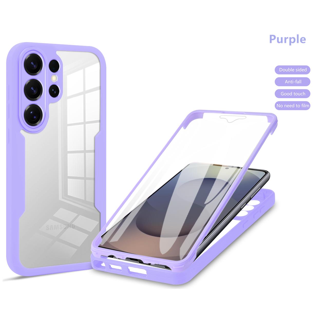 

Full Body Protection Shockproof Case for Samsung Galaxy S26 Ultra S26+ Plus Protective Cover Screen Protector Fundas Coque Galaxy S26 Ultra фіолетовий