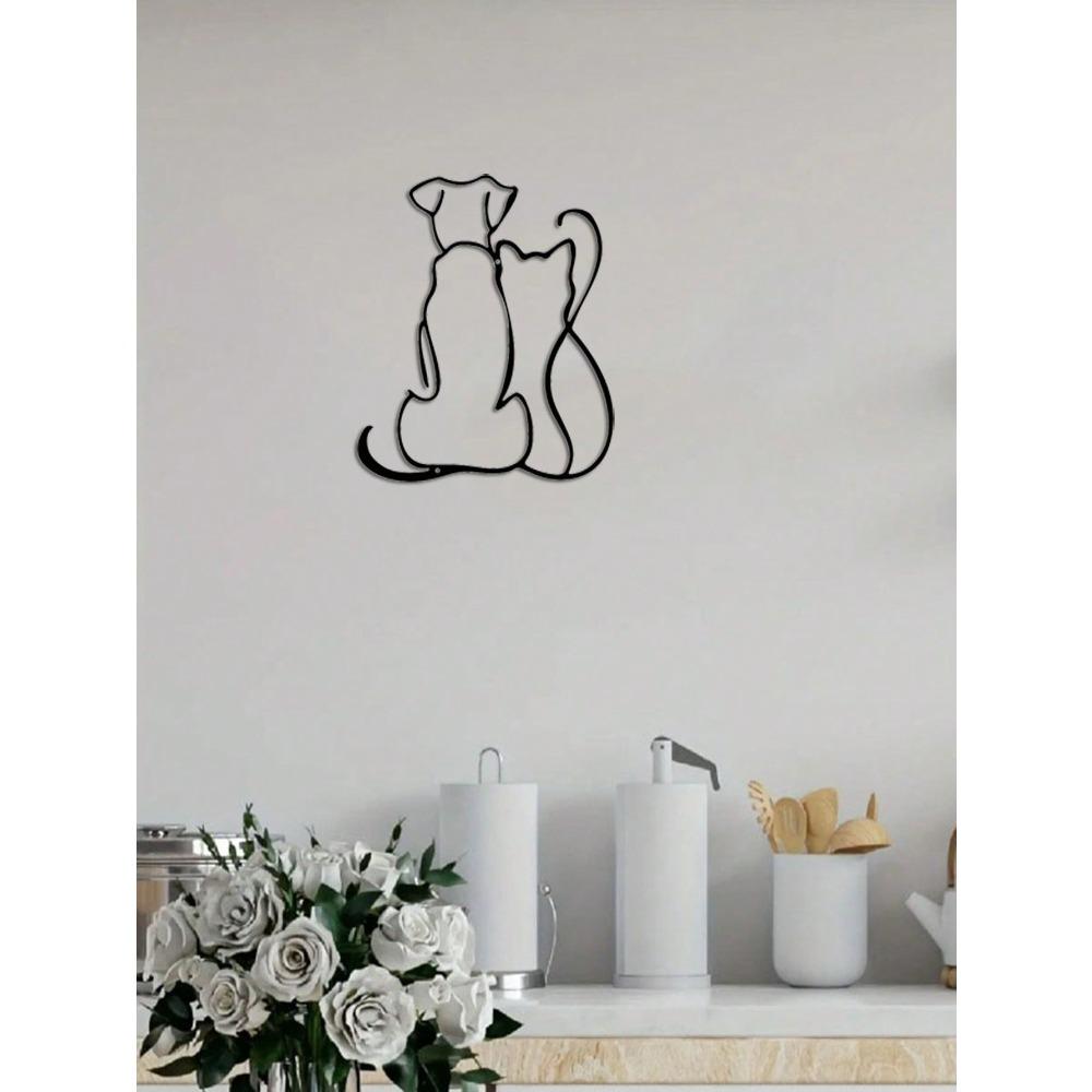 Metall-Tier-Silhouette Wandkunst Handgefertigt Haus Garten Dekoration Geschenk