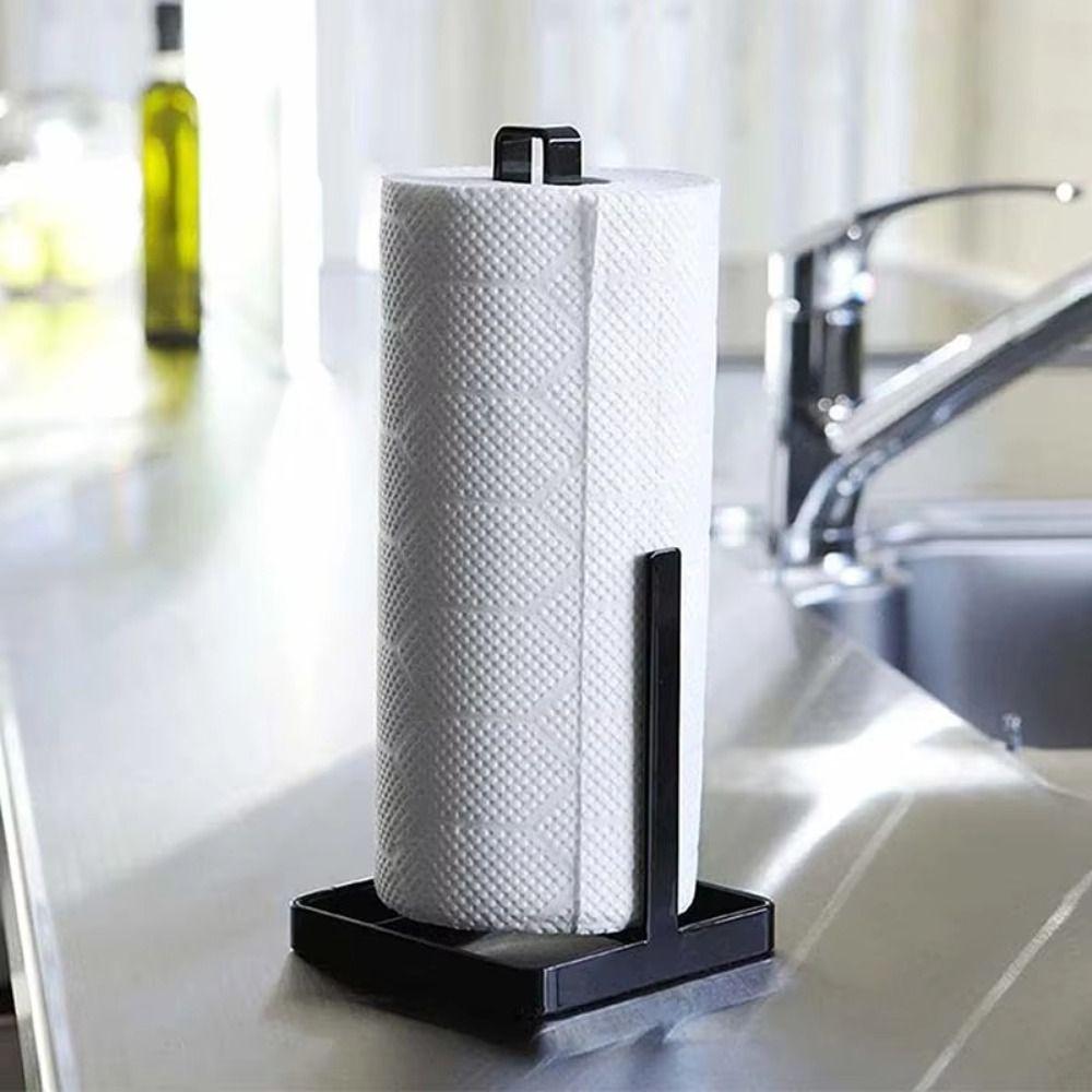 Non Slip Roll Paper Towel Holder Free Standing Tissue Dispenser Face Towel Rack  for Bathroom