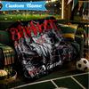 Custom Name Metal Music Band Collage Blanket Lightweight Ideal Bedding Blanket Perfect for Travel, Camping, Living Rooms, Sofas, Christmas gift