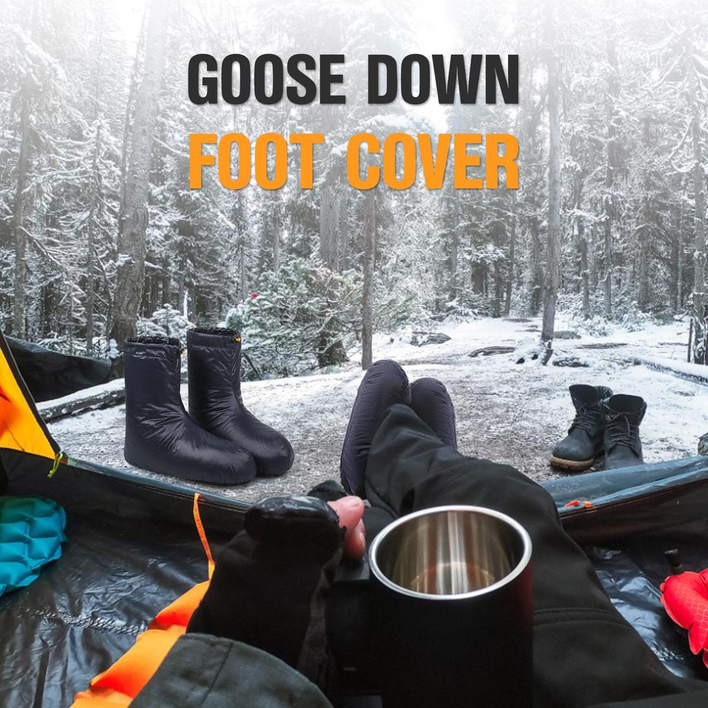 Backpacking Warm Footwear Lixada Down Booties - Warm Winter