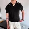Sommer Herrenmode Poloshirts Kurzarm Umlegekragen Patchwork Lässige Polos Herrenbekleidung Herrenoberteile Pullover Streetwear