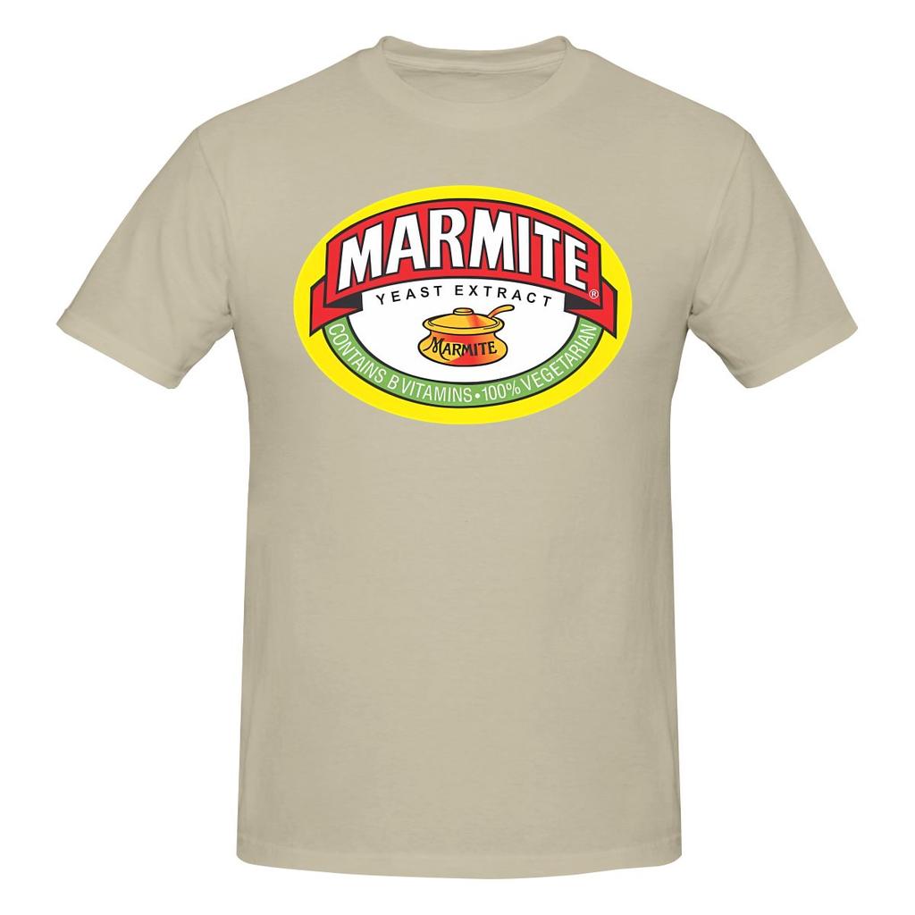 Marmite Logos Loose Tshirt Japanese Style City Boy Everyday Versatility Short Sleeve
