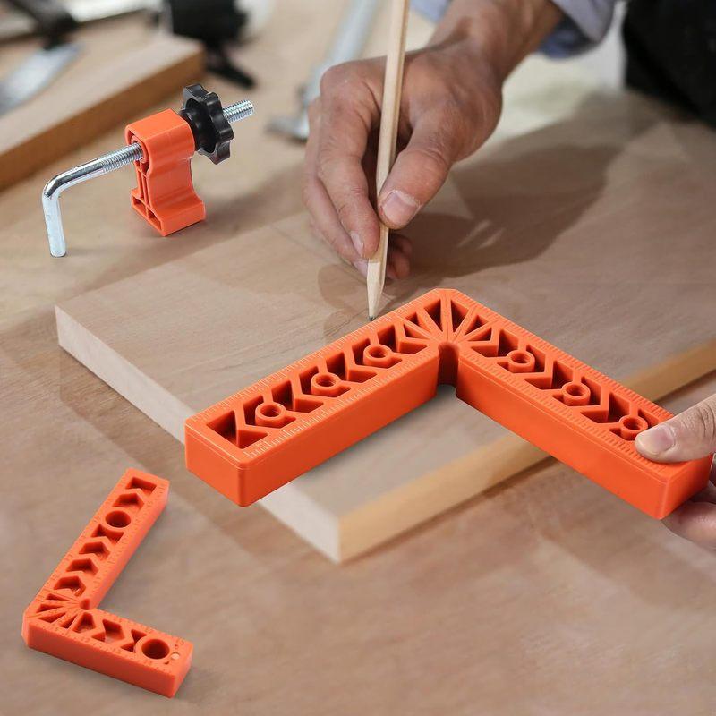 90 Degree Professional Positioning Square Woodworking Right Angle Clamp Precision Clamping Tool for Picture Frames/Boxes/Cabinet