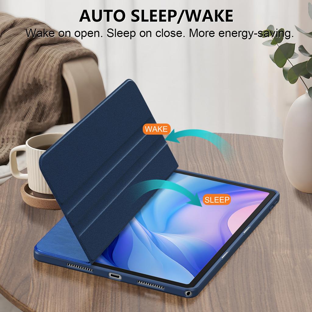 For Lenovo Tab M11 TB330/Xiaoxin Pad 11 2024 Case Rotate Stand PU Leather+Acrylic+TPU Tablet Cover