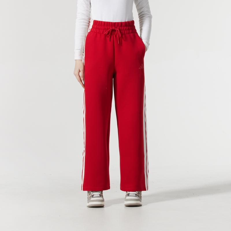 adidas Sportlife Knitted Sweatpants Women's Red/White JZ1643