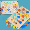 Montessori Holz Farbe Form Zuordnung Kognition Lernspielbrett Frühe Stimulation Kinder Gehirn Logisches Denken Entwickeln Spielzeug
