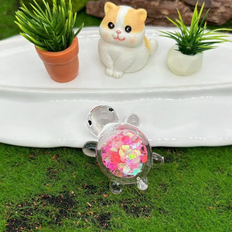 1 шт. Лист ночника Черепаха Сделай сам Крем-клей Цепочка для мобильного телефона Серьги Маленькая подвеска Акриловый ювелирный аксессуар 3.3cm