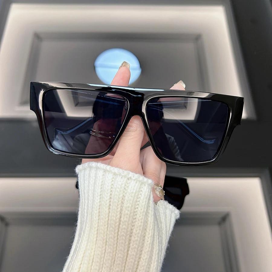 Square Fashion Sunglasses Women Men Brand Designer Vintage oversized Frame Sun Glasses Female Male Mirror Shades