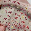 Good Luck Cute Pony Firework Nail Art Sticker Year Of The Horse Self-adhesive Manicure Decal New Year DIY Nail Art Decoration