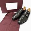 Great John Lobb Dress shoes NASEBY Double monk strap black leather mens 8.5 Used