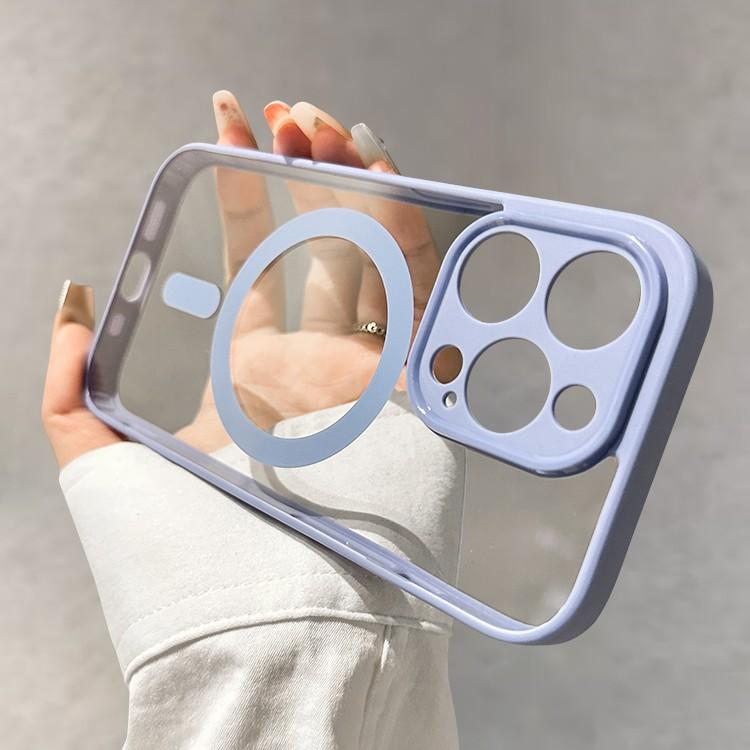 Luxury Wireless Charge Magsafe Transparent Phone Case For iPhone 11 12 13 14 15 Pro Max Plus Clear Magnetic Bumper Cases Cover