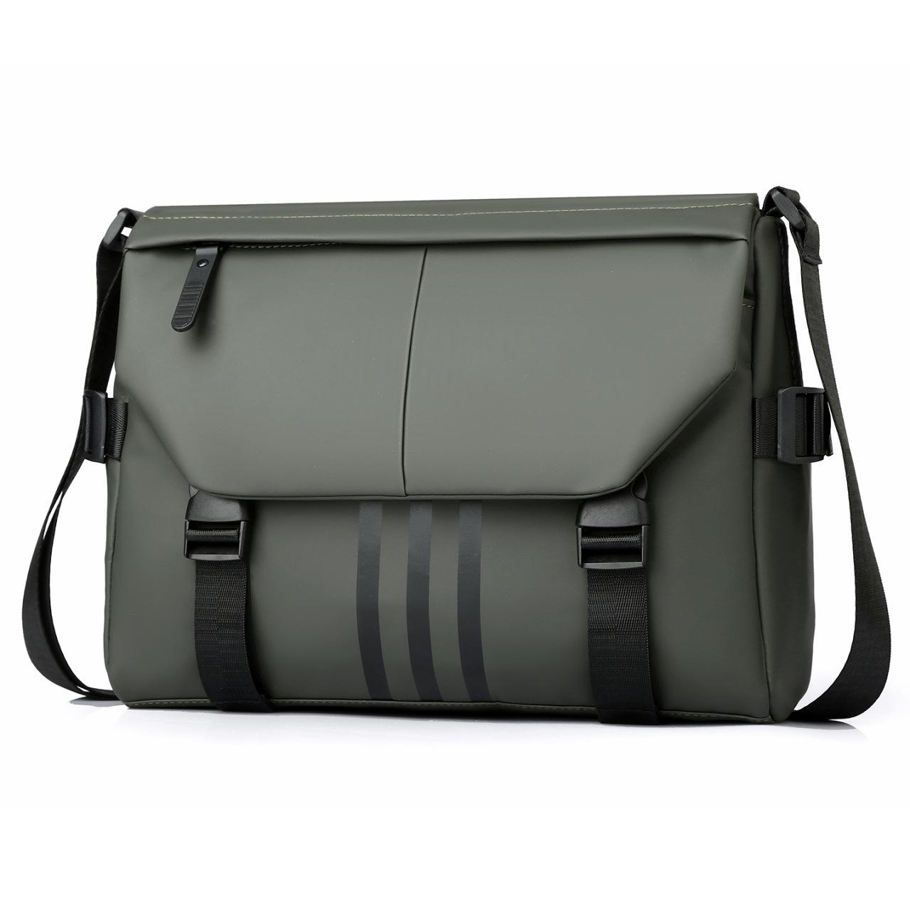 

Stylish Men s Large Capacity Crossbody Bag - Versatile, Functional, Casual Polyester Commuter Shoulder Bag One Size зелений