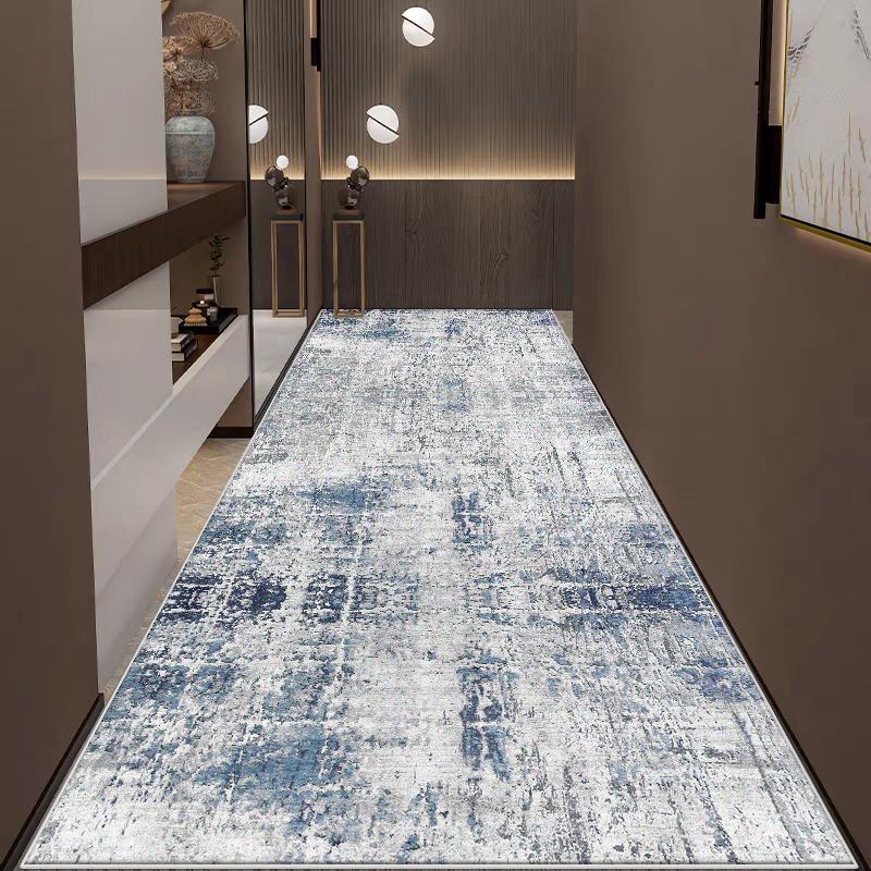 Moderner Flurläufer Teppich für Flur Wohnzimmer Dekoration Heim Gang Bodenmatten Luxus Eingangsbereich Dekor Bereich Langer Streifen Teppich