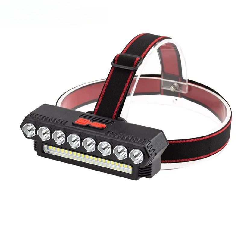 Night Fishing Headlight Outdoor Bright Light Multiple Led Head-Mounted Usb Charging Headlight Portable Lighting Flashlight