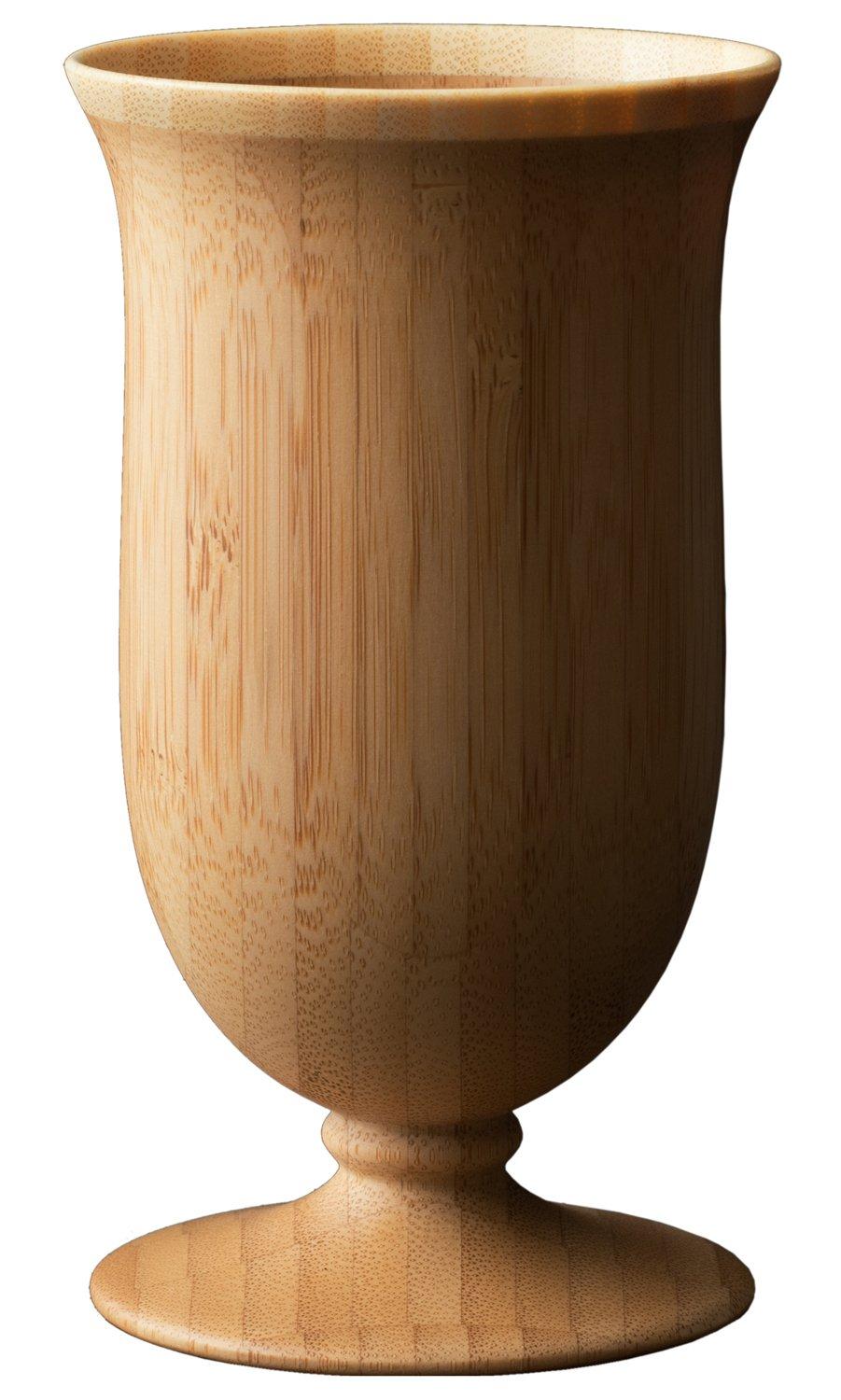 

RIVERET Campanula Vessel Glass, 250ml, Bamboo, Dishwasher Safe, Brown, RV-109B