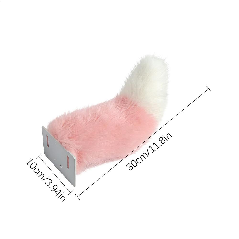 Motorcycle rear Fox tail Decor Funny Removable Remote-controlled electric tail Decoration for Motorbike Animal Tail ornamental