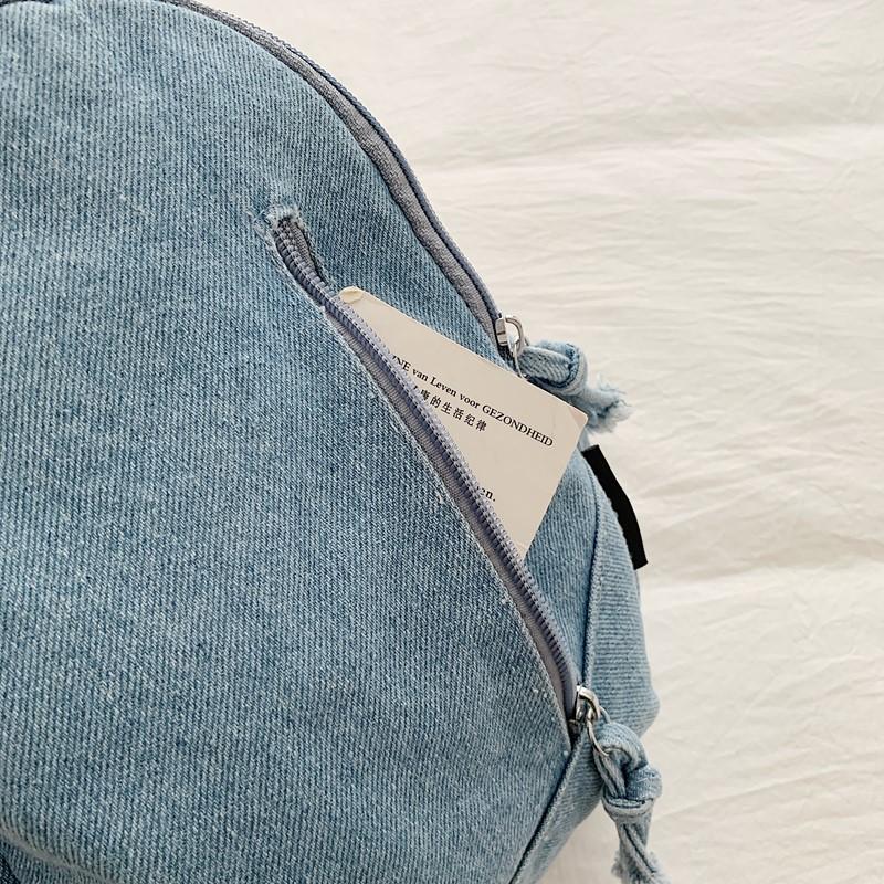 Denim Chest Bag Women's Shoulder Bag General Bag Lightweight Student Crossbody Bag