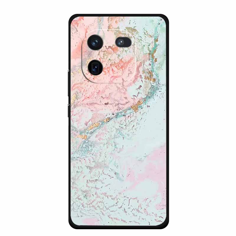 For Vivo iQOO 12 Case Marble Painted Soft Silicone TPU Cover Phone Cases For Vivo iQOO 12 Pro 5G V2307A V2329A Colorful New Etui