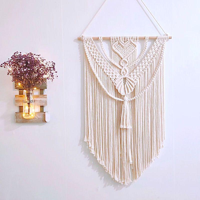 Handmade Indian Dream Catcher Feather Wind Chime - Creative Wall Hanging for Bedroom or Homestay Decoration