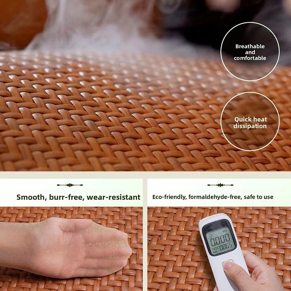 Woven Texture Tatami Floor Cushion Soft Meditation Mat Durable Floor Chair Cushion  Tea Room