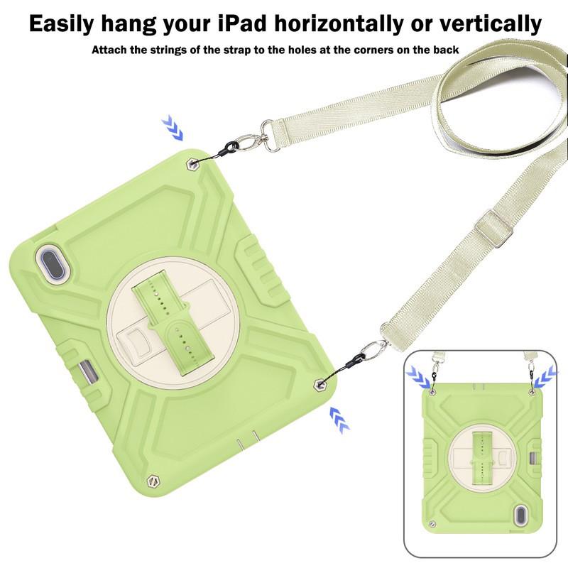 Funda Universal para iPad 10ª Generación 10.9 Pulgadas Pro 11 Air 4/5 Mini 6 Con Soporte Giratorio Correa de Silicona a Prueba de Golpes Incluida