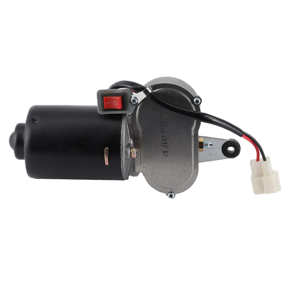 90° Wipe Sweep Universal Power Wiper Kit 12V Motor Windshield Washer Pump Kit For UTV ATV