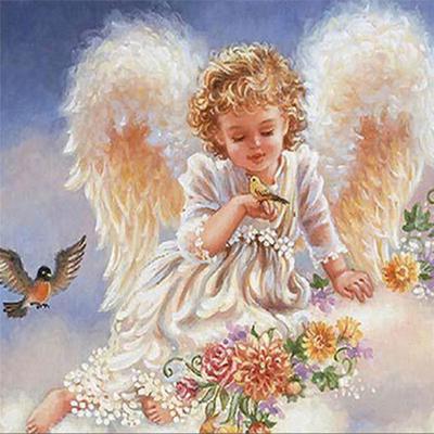 Volle 5D Diy Diamant Malerei Cartoon Engel Kind Mosaik Stickerei Kreuz Stich Home Decor Handmade