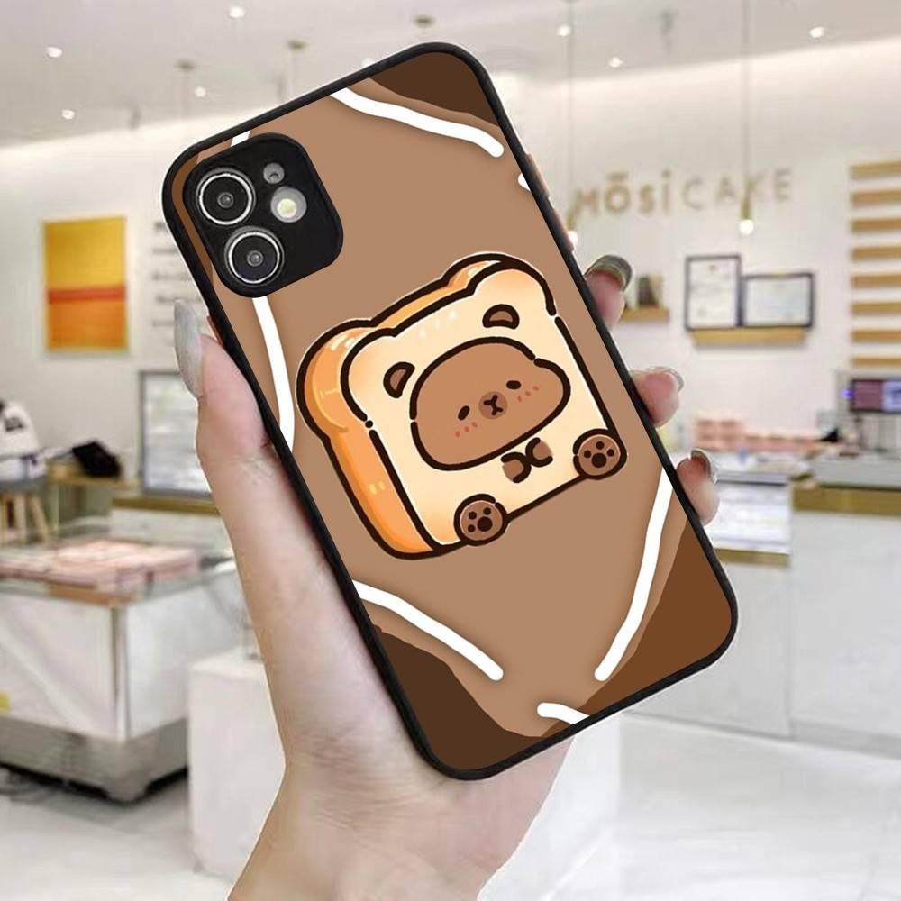 

Cartoon Capybara Phone Case For IPhone 16 15 14 X XR XS 7 8 Plus 11 12 13 Pro MAX 13mini Matte Shockproof Case iphone 16