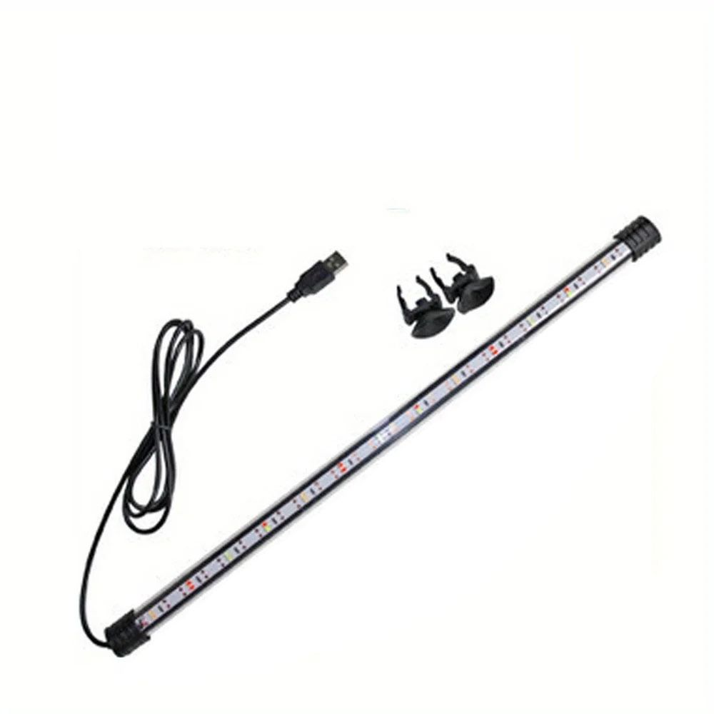 Bright Glass Tube USB Aquarium Light Waterproof Lighting Submersible Lamp  Aquariums Decor