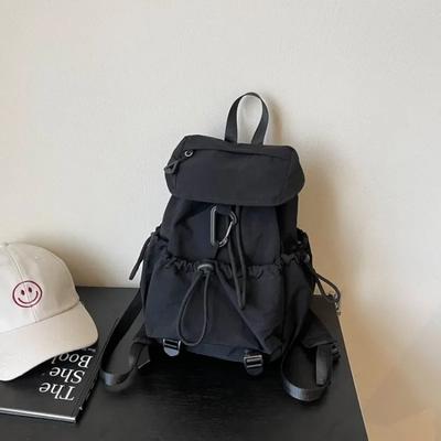 Nyl Solid Color Large Capacity Backpacks 2026  String Casual Bags for Women Summer Student Simple Women's Handbags