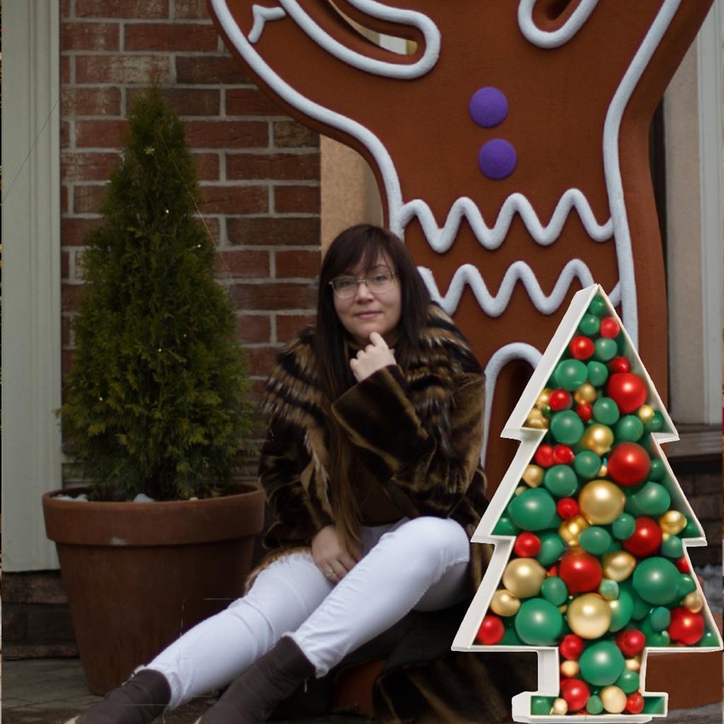 1Pc 91.5cm Christmas Tree Frame KT Board Without Balloon Merry Christmas Decorations For Home 2024 New Year Gifts Xmas Tree