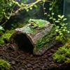 Reptile Supplies for Tanks Hideout Cave, Tree Trunk Gecko Lizard Realistic Arched Habitat Decoration Bark Hideaway Spiders Tortoises Tank Terrarium