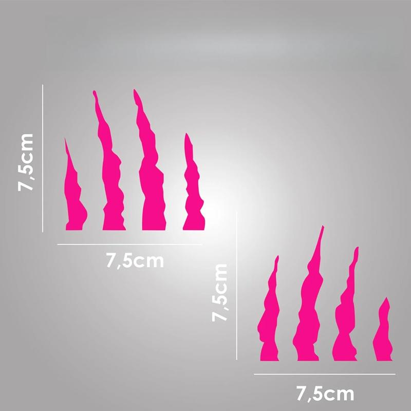 Monster Claw Scratch Racing Helmet Stickers Waterproof Motorcycle Fuel Tank Scooter Body Vinyl Decals Refit Durable Decoration