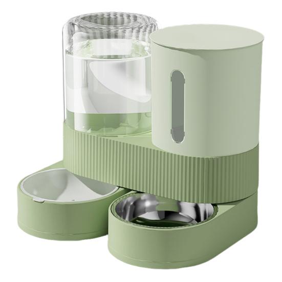 Automatic Pet Feeder 2.4L Dog Food Feeder 2.6L Water Dispenser Travel Auto Cat Feeder Bowl for Small Dogs Cats Rabbits