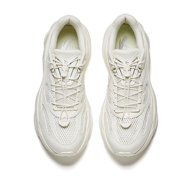 Anta AT802 Trendy Retro Breathable Lightweight Low-Top Casual Shoes Men sneaker Ivory 912528802-6