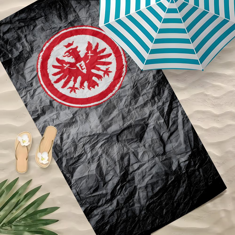 Sport E-Eintracht F-Frankfurt Cooles Handtuch Polyester Strandtuch Schnelltrocknend Sandfrei Badetuch für Sommer Pool Reise Urlaub 60x35CM