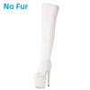Luxury Over the Knee High Boots Women Platform Sexy 20cm Super High Heels Party Dance Club Shoes Ladies Gold Silver Long Boot