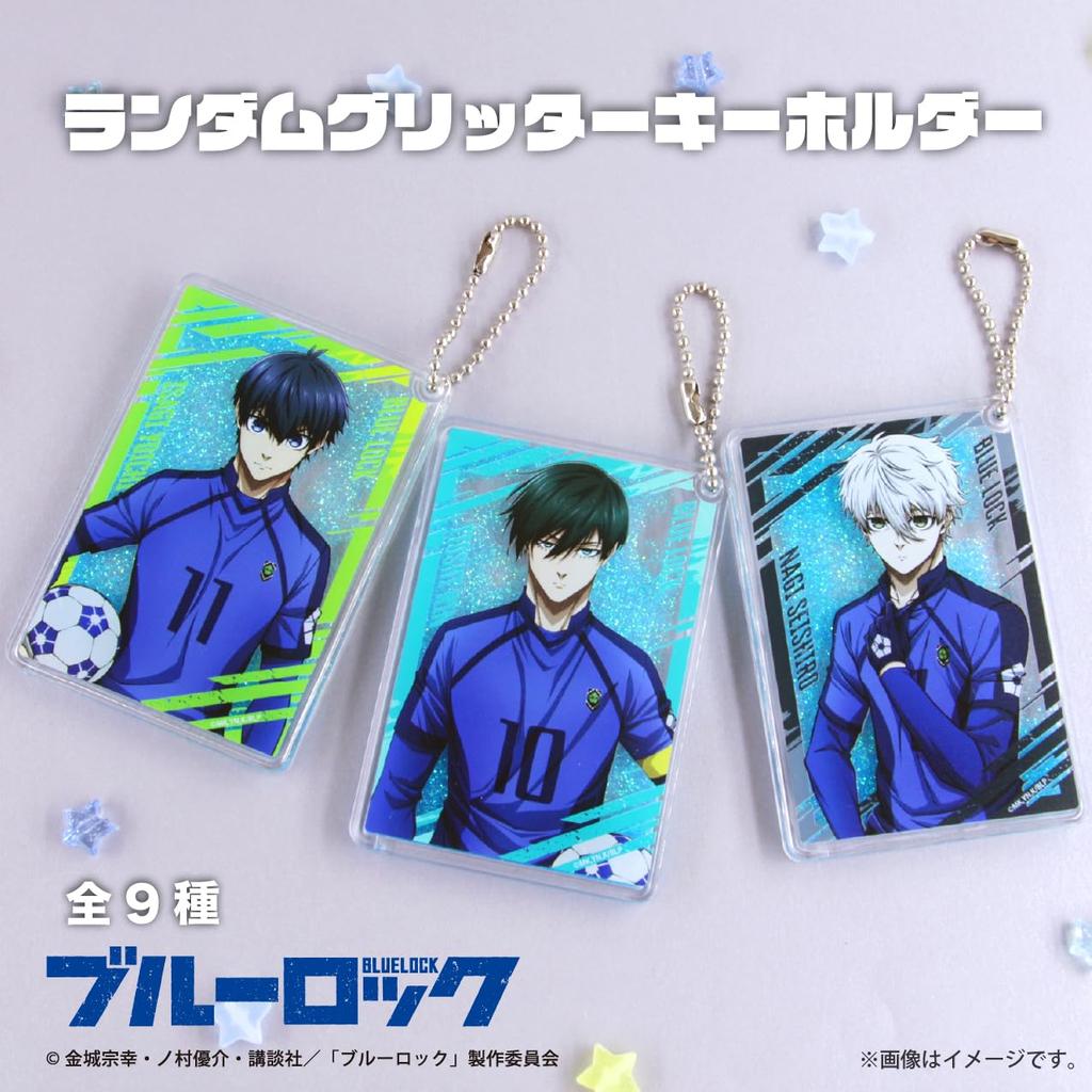 TV-Anime Zufälliger Glitzer-Schlüsselanhänger Box mit 9 "Blue Lock"