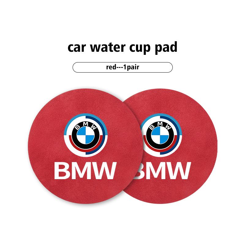 2pcs Car Coaster Water Cup Bottle Holder Anti-slip Pad Mat For BMW G01 G02 F15 F16 G05 G06 G07 F07 G30 F40 F44 F34 F30 RH7