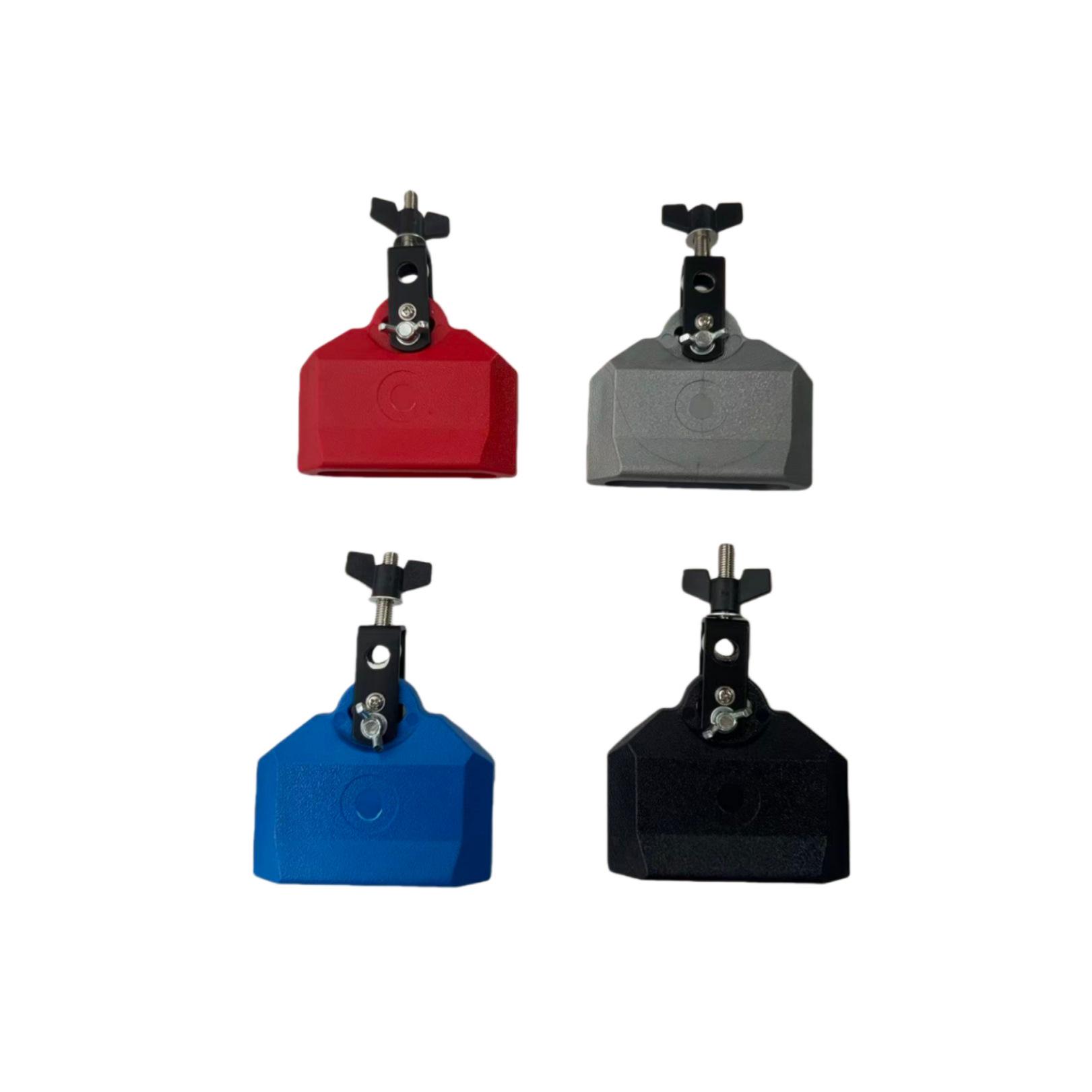 Plastic Claves & Wooden Fish Percussion Set: Drum Rack Accessories with 4/5/6/7/8 Inch Claves and Cowbell for Band Accompaniment. 5 inch Rotatable Cowbell