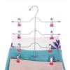 Four-Layer Telescopic Folding Hanger: Non-Marking Dormitory Pants & Skirt Storage Clips