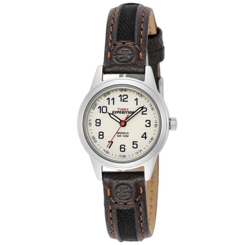 TIMEX Women's Expedition Watch T41181, Quartz Movement, Water Resistant To 5 ATM, Mineral Glass, Ivory Dial, Brass