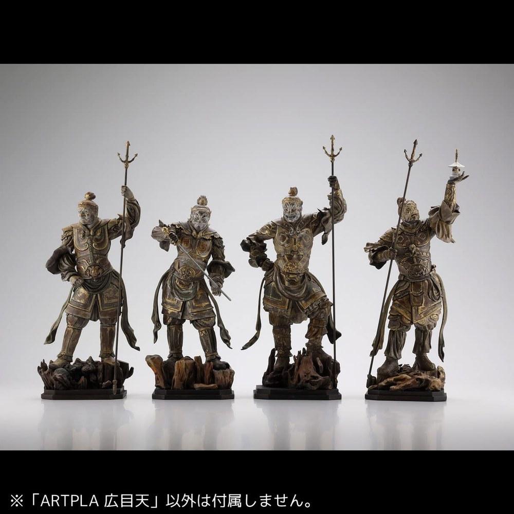 KAIYODO Art Plast Four Heavenly Kings Statue Enmaten AP013 Unpainted Unassembled Plastic Model Kit 160mm Non-scale